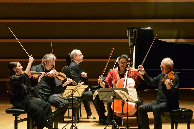 Sunday afternoon at the Perelman Theater, the Juilliard String Quartet and pianist Marc-André Hamelin perform the Dvorák Piano Quintet in A Major, Opus 81.