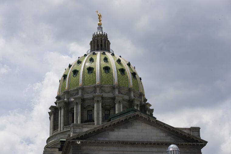 The Pennsylvania Capitol building in Harrisburg.