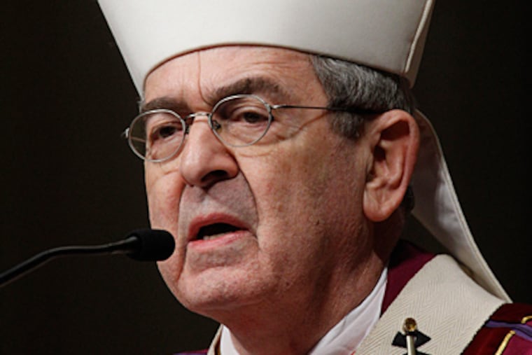 Cardinal Justin Rigali. (Matt Rourke / Associated Press)