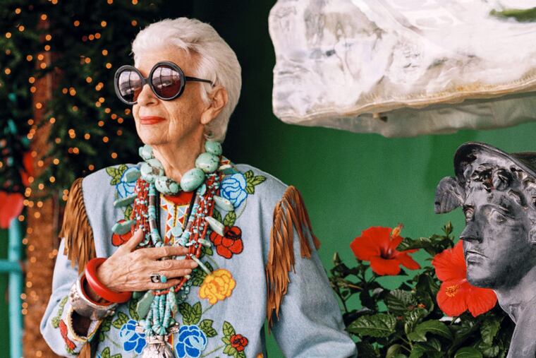 Iris Apfel in the documentary "Iris," the penultimate film by Albert Maysles. (Bruce Weber/Magnolia Pictures)