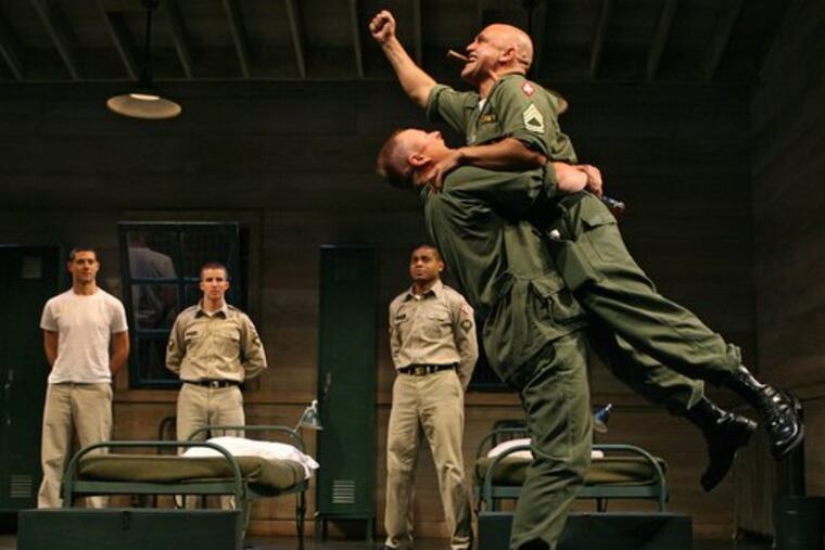 The revival of David Rabe's Vietnam War drama features (from left) Hale Appleman, Brad Fleischer, J.D. Williams, Larry Clarke and John Sharian.
