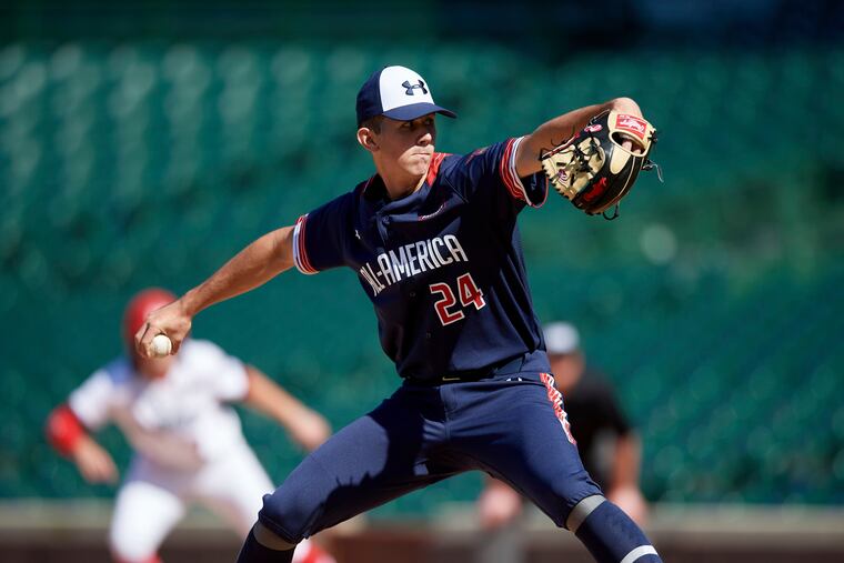 The Phillies picked pitcher Andrew Painter in the first round.