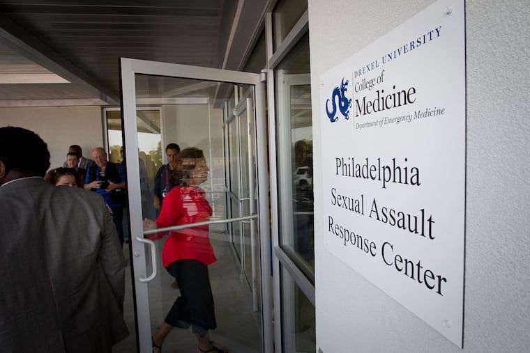 In this file photo, the doors open to the Philadelphia Sexual Assault Response Center after its opening ceremony and ribbon cutting at 300 E. Hunting Park Ave. in November 2018.