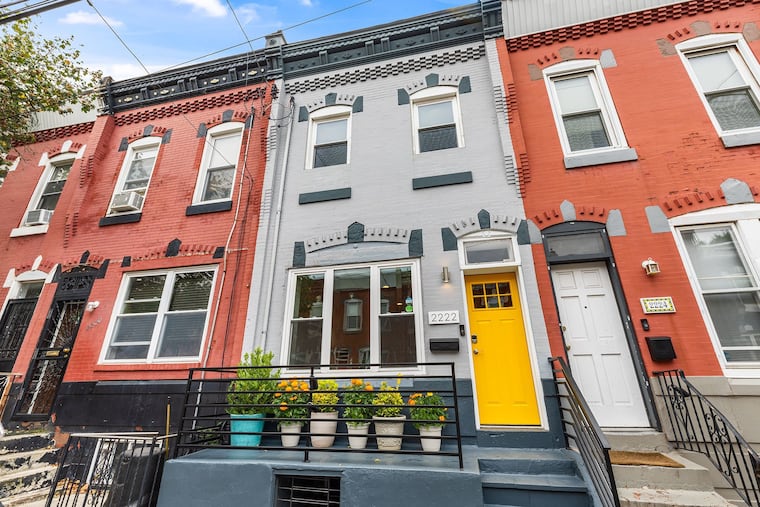 Exterior of the Point Breeze house.