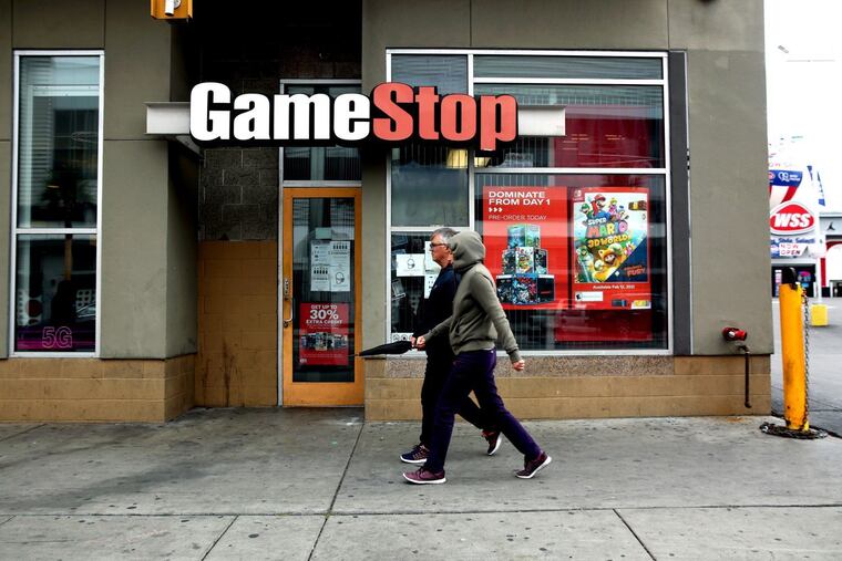 A GameStop in Hollywood on Jan. 27 in Los Angeles.
