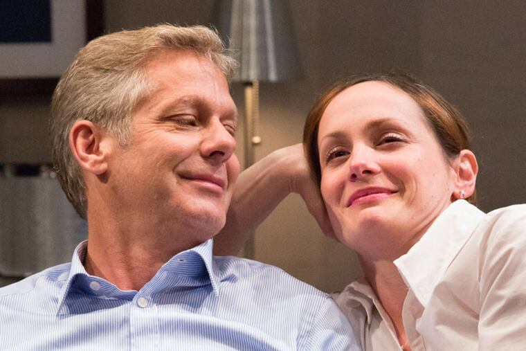 Scott Bryce (left) and Julianna Zinkel.