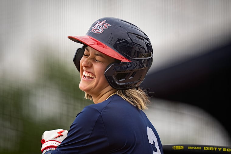 Denae Benites, a catcher for the U.S. women’s baseball team, is among the featured players in "See Her Be Her."