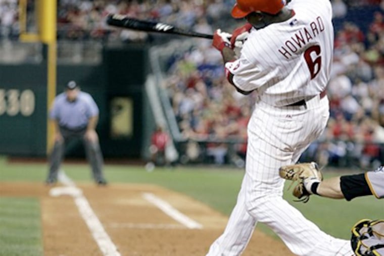 Ryan Howard is a superstar in Philadelphia, but is he one of the top first basemen in the league? (AP Photo/Tom Mihalek)