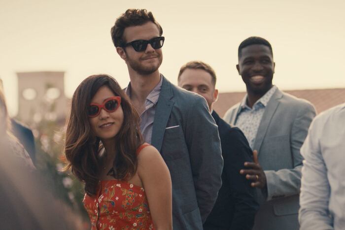 Maya Erskine stands tall in the rom-com ‘Plus One’ | Movie review