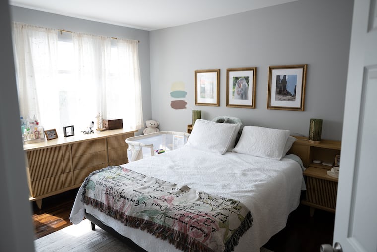 The primary bedroom.