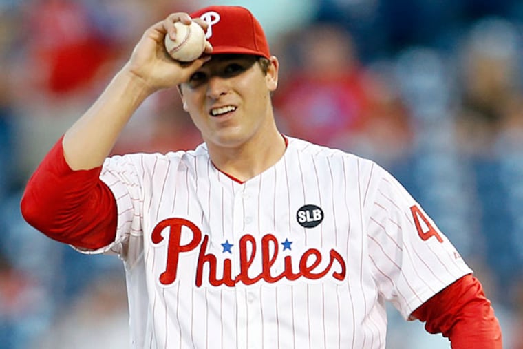 Phillies pitcher Jerad Eickhoff.