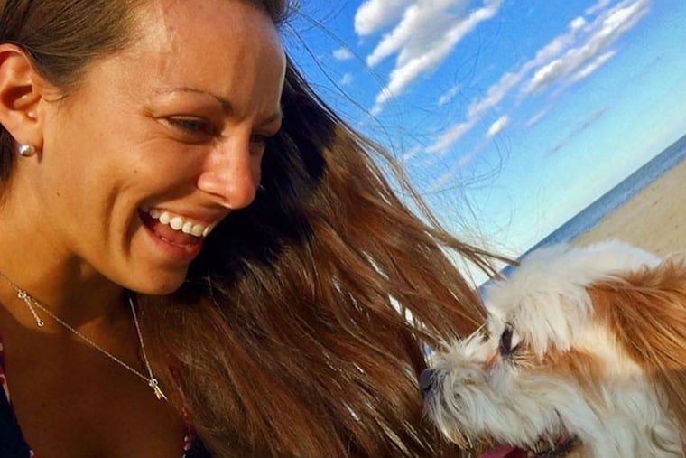 Meredith Chapman with dog Indy.