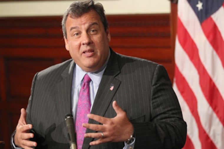 Gov. Christie. File. (Michael Bryant / Staff Photographer)