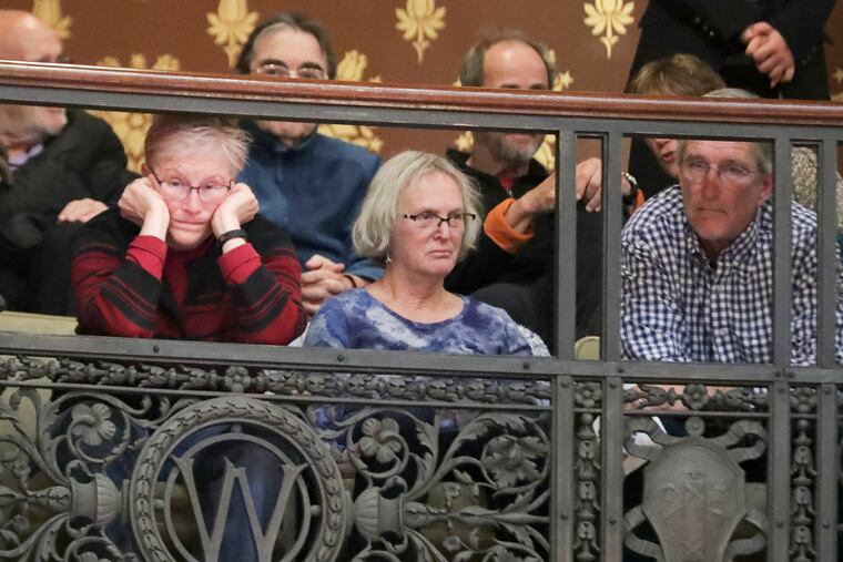 Attendees sit in the gallery and listen during a special session of the senate, Tuesday Dec. 4, 2018, at the Capitol in Madison, Wis. (Steve Apps/Wisconsin State Journal via AP)
