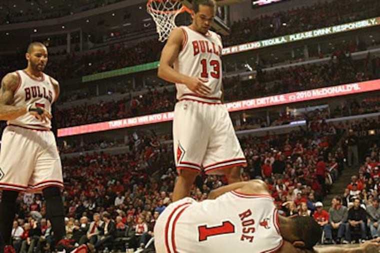 The Bulls lost reigning MVP Derrick Rose to a torn ACL on Saturday. (Ron Cortes/Staff Photographer)