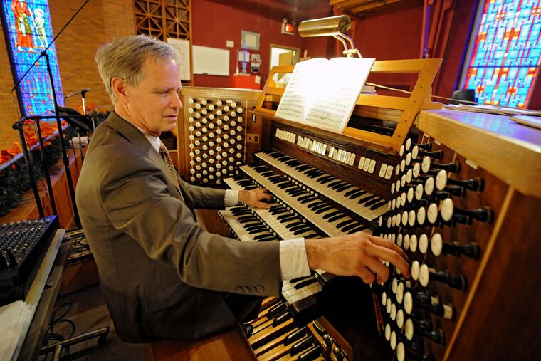 Robert Gladden plays the organ at St. Rose of Lima Church in Haddon Heights. He has been the only organist there since 1996.
