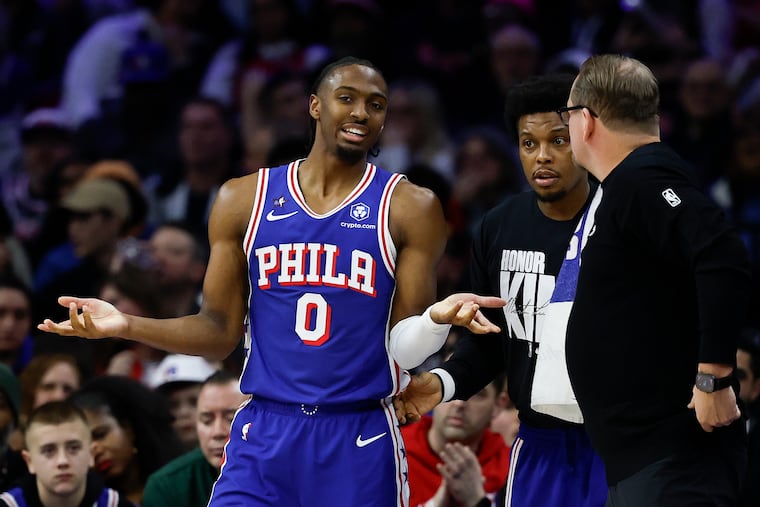 Tyrese Maxey (left) wouldn't be a Sixer without a little luck.