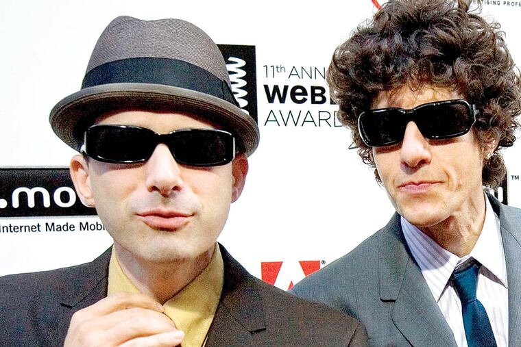 Beastie Boys Adam Horovitz, a/k/a Ad-Rock (left), and Michael Diamond, a/k/a Mike D. The iconic hip-hop group has a deal with Spiegel & Grau, an imprint of Random House Inc., for an illustrated oral history. The book, currently untitled, is scheduled for Fall 2015.