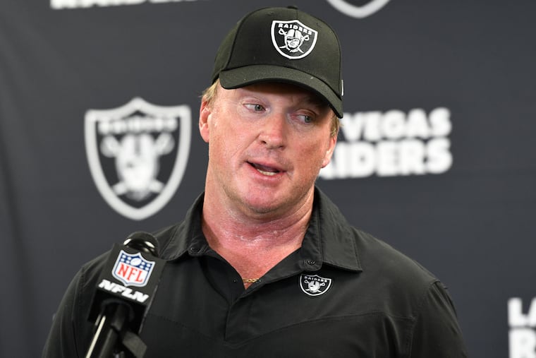 Former Las Vegas Raiders head coach Jon Gruden.