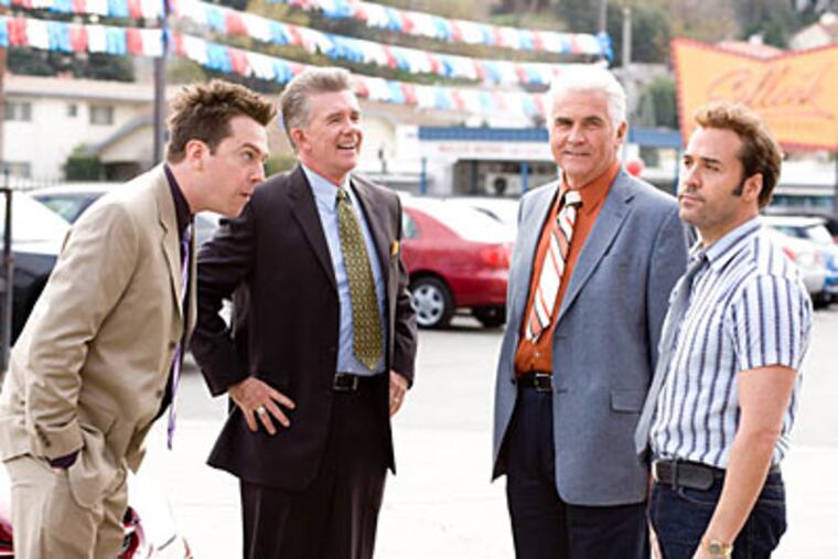 Jeremy Piven plays a smooth-talking salesman who recruits a crew of his best men to save a struggling car dealership from bankruptcy in "The Goods: Live Hard, Sell Hard."