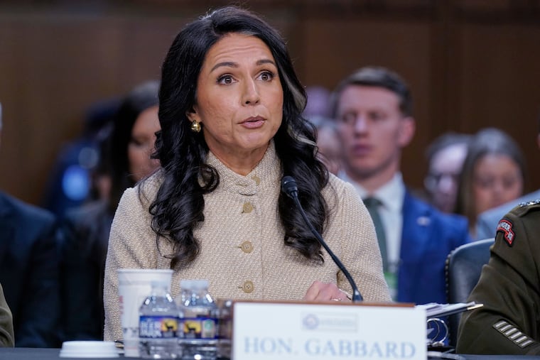 Director of National Intelligence Tulsi Gabbard testifies before the Senate Committee on Intelligence hearings to examine worldwide threats on Capitol Hill Wednesday, March 18, 2026, in Washington. (AP Photo/Jose Luis Magana)