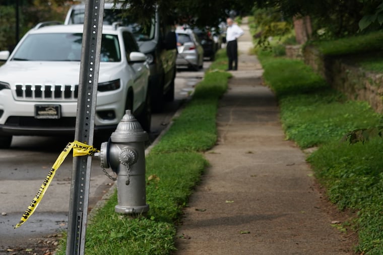 Surrey Lane near Haverford Road in Wynnewood, Pa.