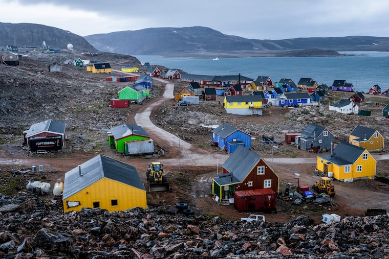 Ittoqqortoormiit, a settlement in eastern Greenland, Sept. 4, 2025. The remote area has been targeted by a U.S.-British joint venture for potential oil exploration.