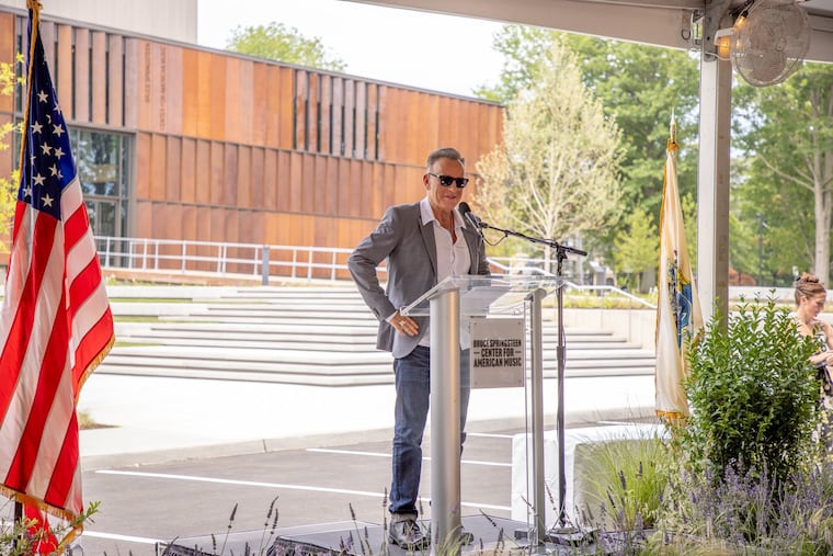 Bruce Springsteen spoke during the June 7 ribbon cutting for the new museum and archive devoted to his work and the history of American music, the Bruce Springsteen Center for American Music on the Monmouth University campus in Long Branch, N.J.