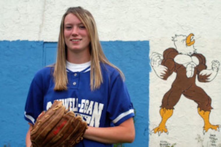 Angel Bunner, 17, will play softball at Auburn University in Alabama. "I definitely wanted to go somewhere warm," she said. First, she hopes to see Conwell-Egan win its fifth straight title.