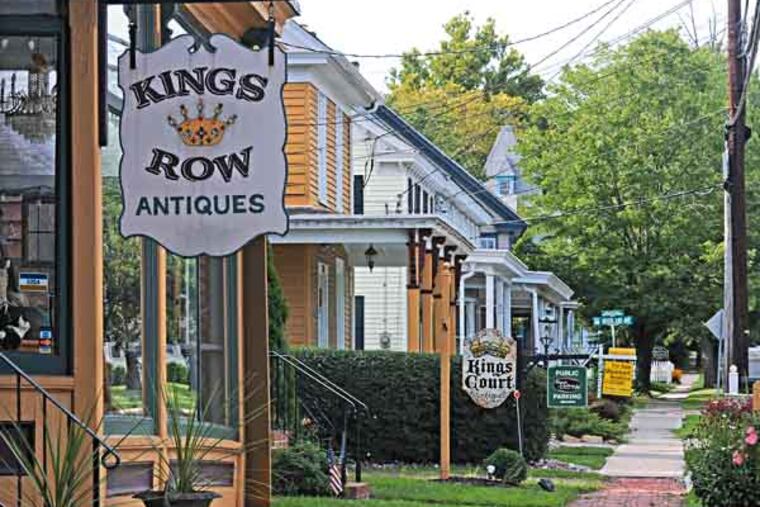 Mullica Hill, NJ on Aug. 5, 2013. Here, antique stores and old homes line Main Street. ( APRIL SAUL / Staff )