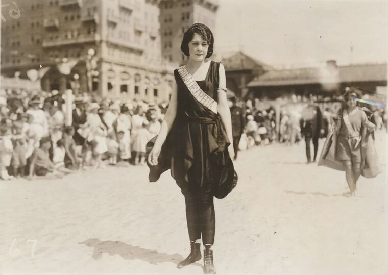 Miss Philadelphia Nellie Orr competes in the 1921 Inter-City Beauty Pageant held on Atlantic City's Steel Pier. The Miss America Organization will mark the 100th anniversary, but not in Atlantic City. Orr finished second.
