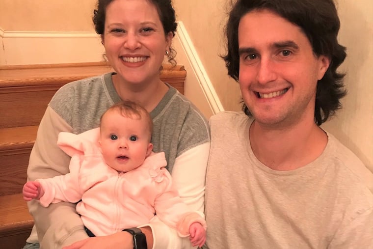 Jo and Michael Pierce with daughter Maggie Leigh.