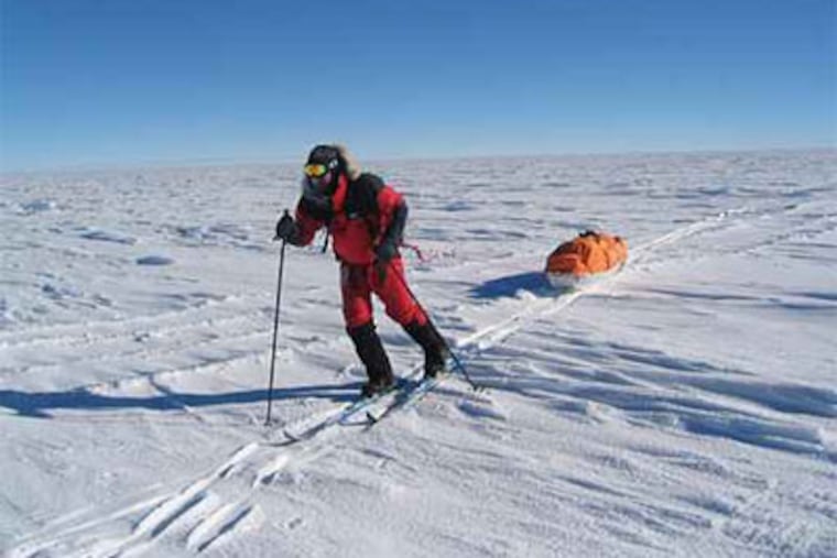 Todd Carmichael, during his first trek to Antarctica in December 2004.
