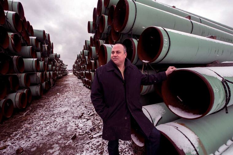 Jason Norris' Dura-Bond Industries plant in western Pennsylvania has supplied pipeline projects, including Sunoco Logistics' Mariner East work.