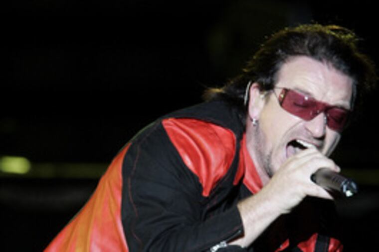 Bono's sunglasses brought $24,000 at Saturday's charity auction.