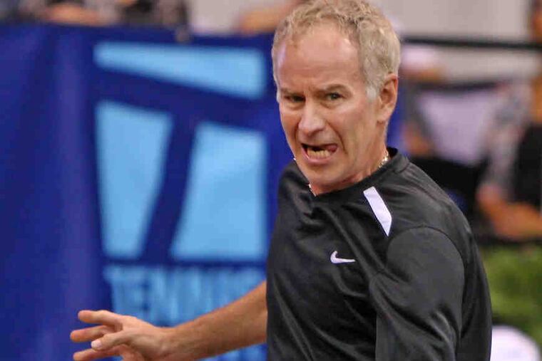 Martina Hingis teamed up with John McEnroe for the New York Sportimes mixed doubles team.