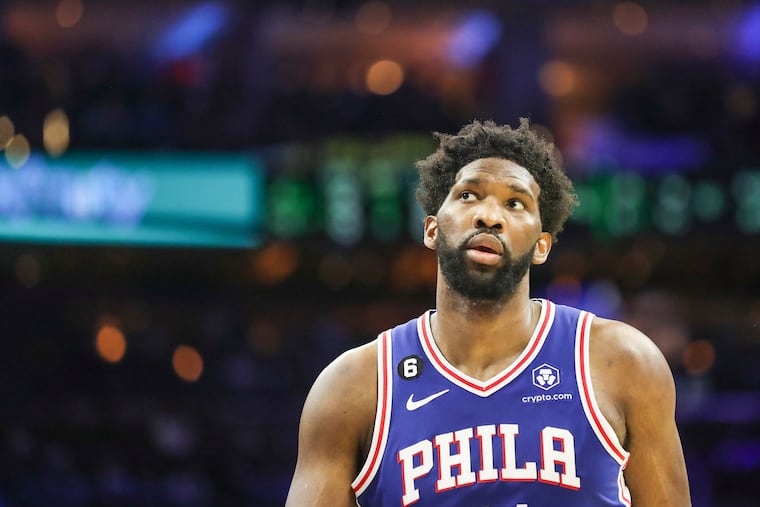Center Joel Embiid has missed eight games this season and the Sixers are 5-3 without him in the lineup.