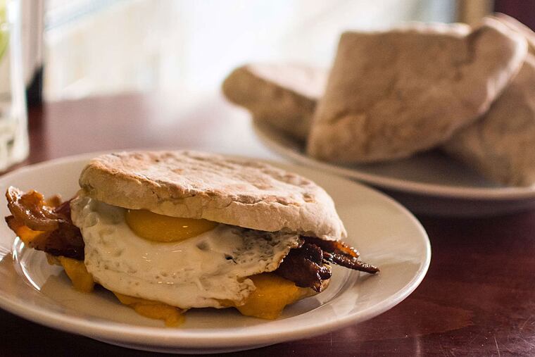 At Sassafras, a sandwich with soda bread made on the premises.