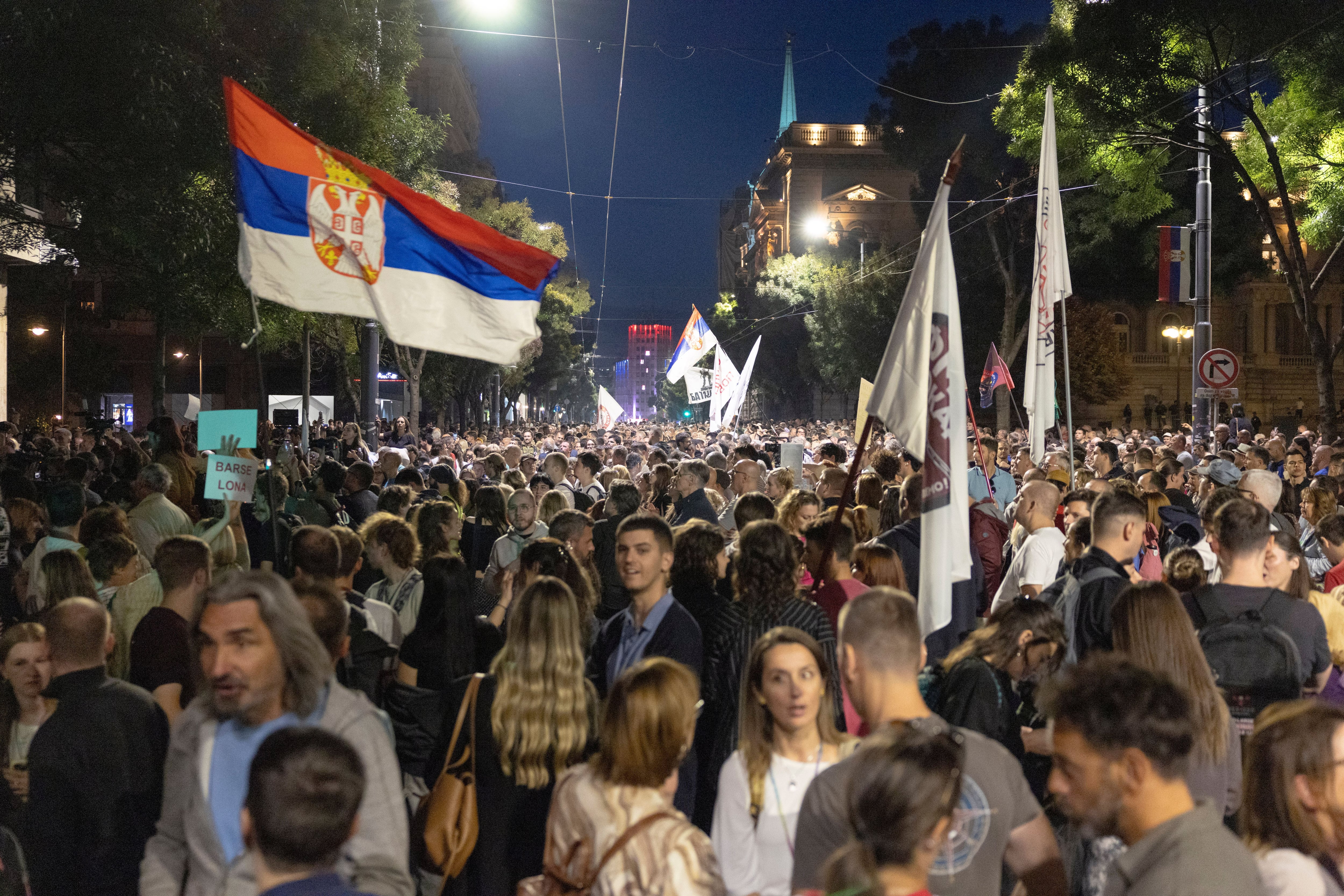 Serbian rector's phone was infected with spyware during student protests, group says