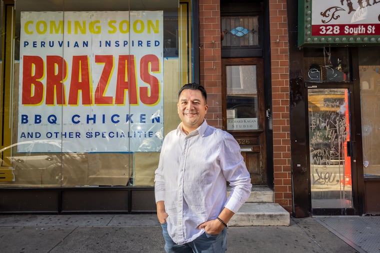 Juan Andrés Placencia is opening Brazas BBQ Chicken at 326 South Street in Philadelphia. Placencia has been through the business licensing process many times before and in different states.