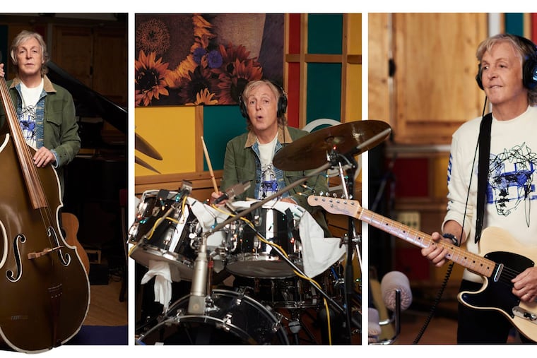 Paul McCartney is releasing "McCartney III" in December. The former Beatle plays all the instruments himself on the album, which he recorded while in quarantine during the pandemic.