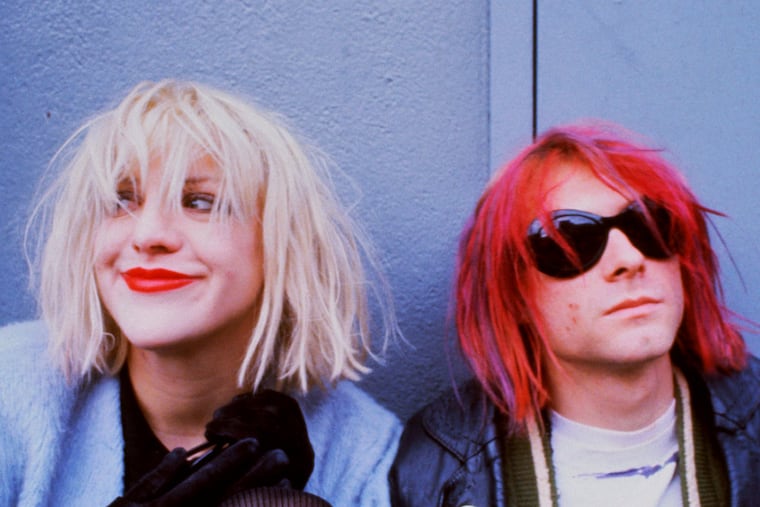 Kurt Cobain with his wife, Courtney Love, circa 1992. Love approached Morgen in 2007 to make the film. (Dora Handel/Corbis)