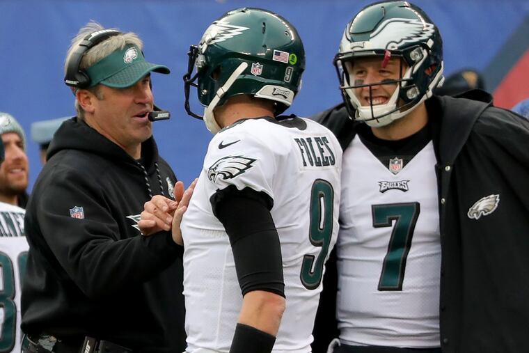 Nick Foles and the Philadelphia Eagles are nine-point favorites over the Oakland Raiders heading into Monday night’s game at Lincoln Financial Field.