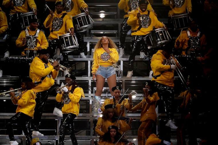 Beyoncé performs at the Coachella Music and Arts Festival in Indio, Calif., on April 14, 2018.