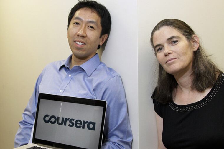 Coursera founders Andrew Ng and Daphne Koller are computer science professors at Stanford University.