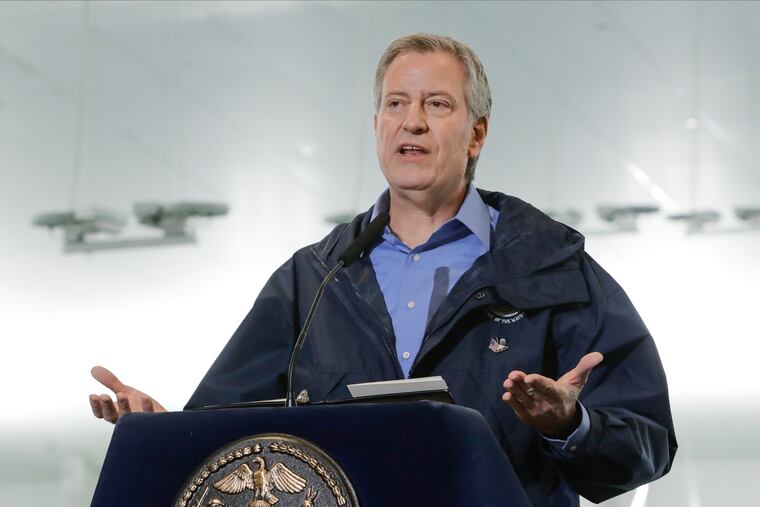 New York City Mayor Bill de Blasio