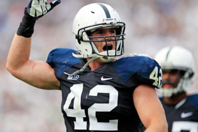 Michael Mauti is playing as well as any linebacker in the Big Ten and among the best in the country. (Gene J. Puskar/AP)