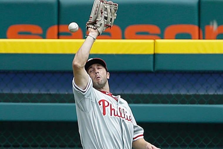 Phillies left fielder Steve Susdorf. (Carlos Osorio/AP)