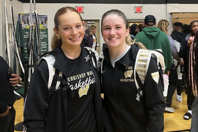 Archbishop Wood's Lauren Greer (left) and Alexa Windish (right) are making their varsity start this season and savoring every moment of it.