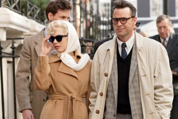 Michelle Williams stars as Marilyn Monroe and Dougray Scott stars as Arthur Miller in The Weinstein Company's My Week with Marilyn (2011)